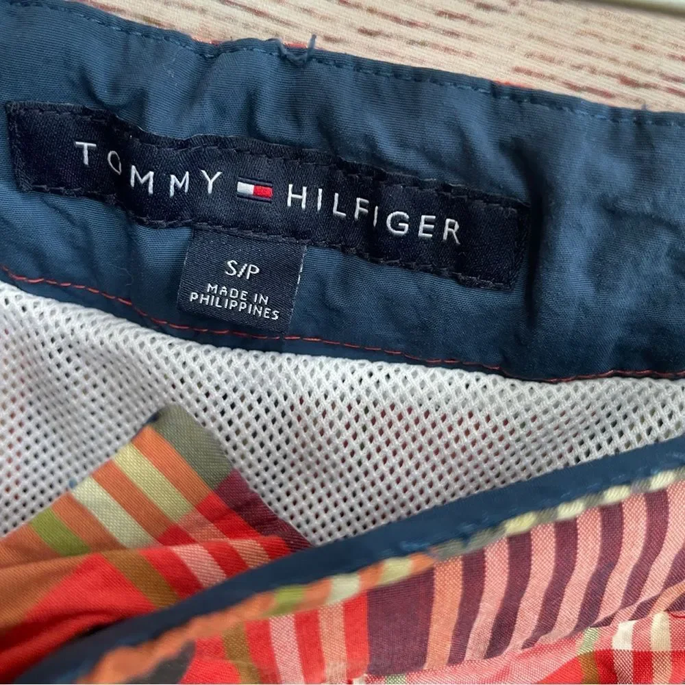 TOMMY HILFIGER PLAID‎ SWIM TRUNKS